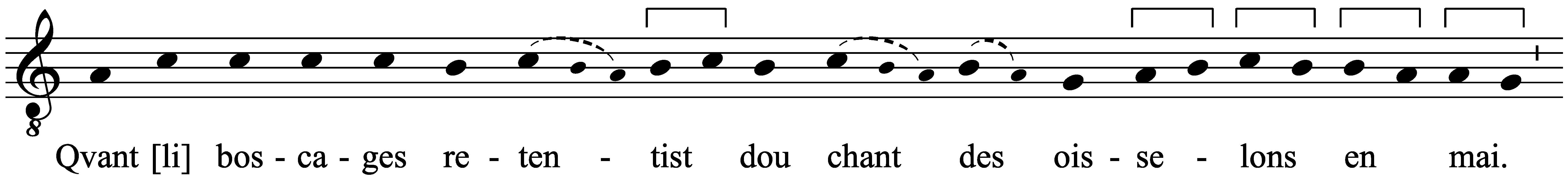 Work musical notation